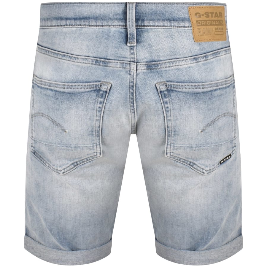 G Star Raw 3301 Slim Shorts Light Wash Blue
